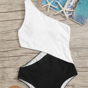 One Shoulder One Piece Swimsuit